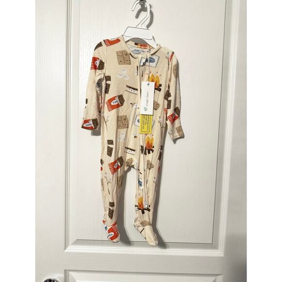 NWT Angel Dear 2 way zipper footie campfire - Picture 2 of 2